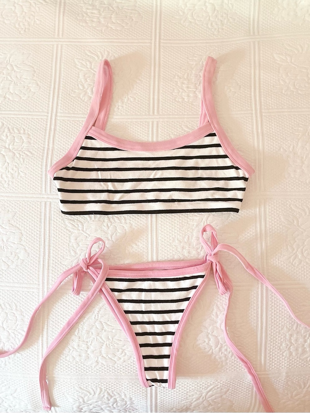 ΰΎΰ½²ΰΎΰ½²ΰΎΰ½²ΰΎΰ½²ΰΎΰ½² frankieβs bikinis flynn terry bralette bikini set vintage stripe